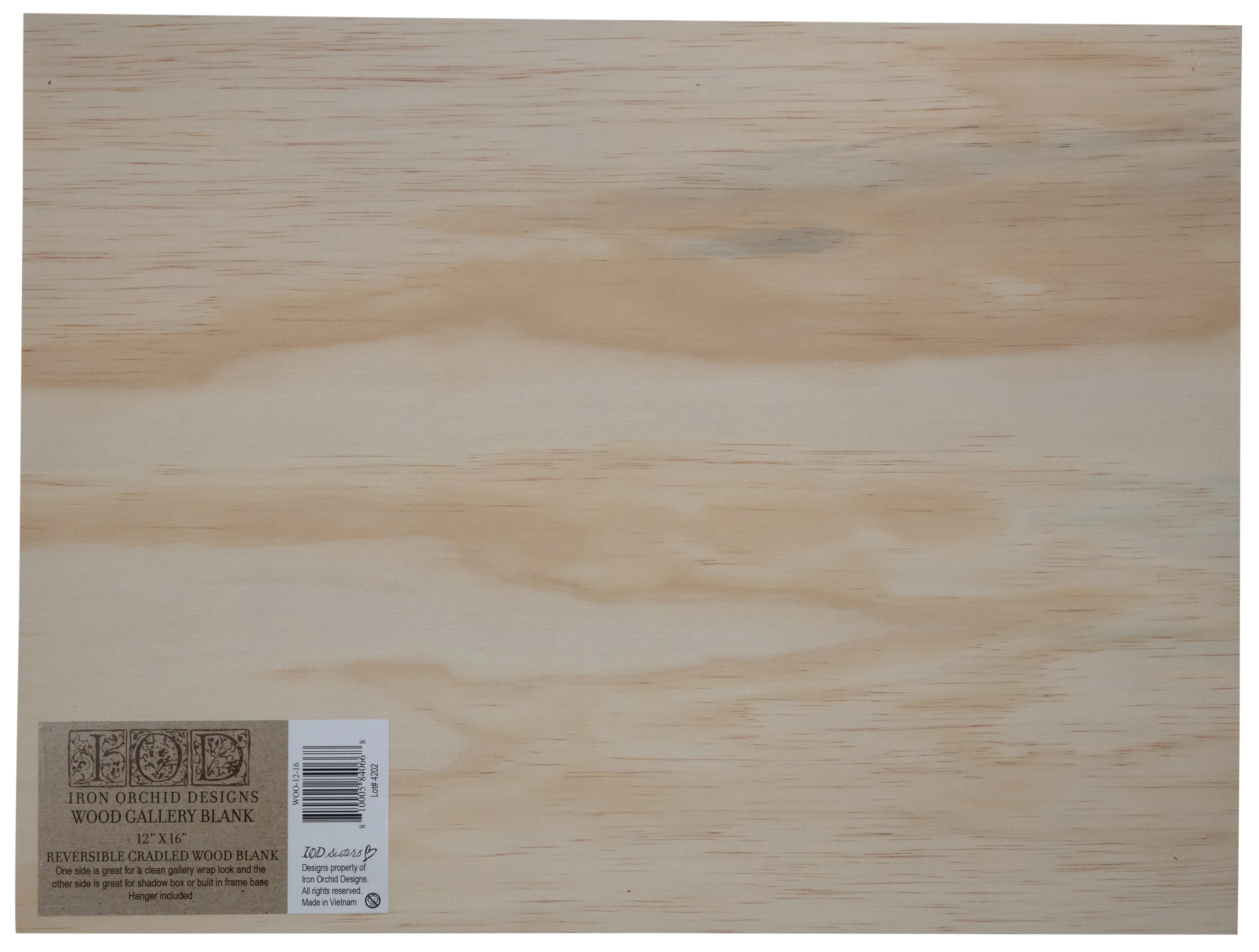 IOD 12x16 Wood Gallery Blank