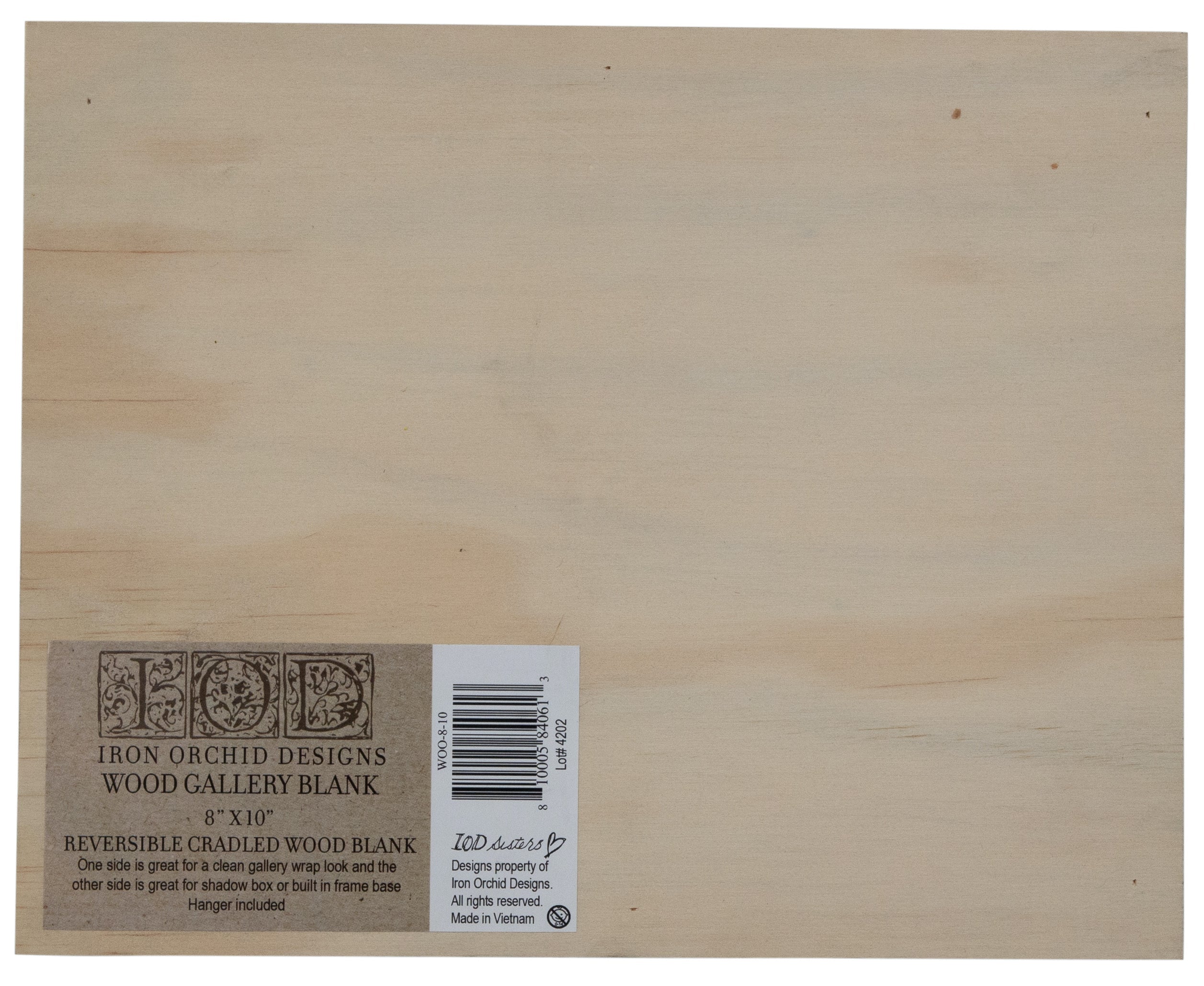 IOD 8x10 Wood Gallery Blank