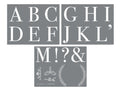 Alphabet A-Z – 8.5 x 11 Amy Howard Home mesh stencil