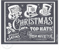 Christmas Top Hats – 8.5 x 11 Amy Howard Home mesh stencil