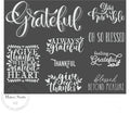 Grateful Quotes – 8.5 x 11 Amy Howard Home mesh stencil