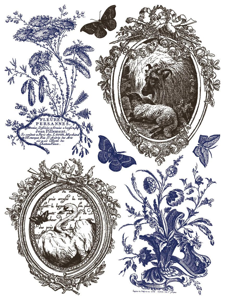 Iron Orchid Design Paint Inlay for Hameau de la Reine