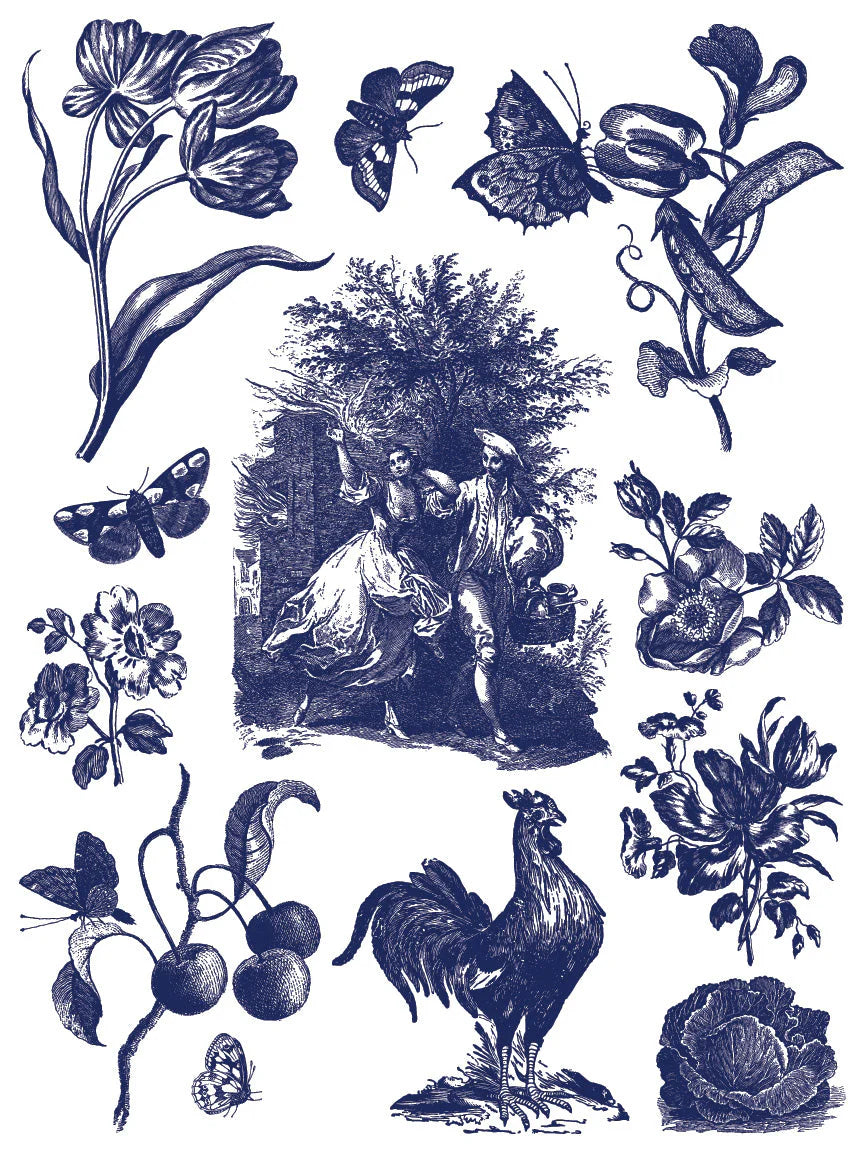 Hameau de la Reine IOD Paint Inlay 12 x 16 Pad