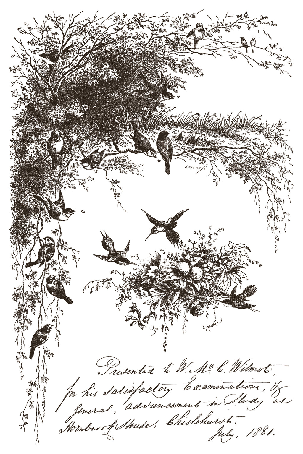 Little Lark IOD Paint Inlay 8x12 Pad