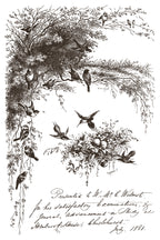 Little Lark IOD Paint Inlay 8x12 Pad