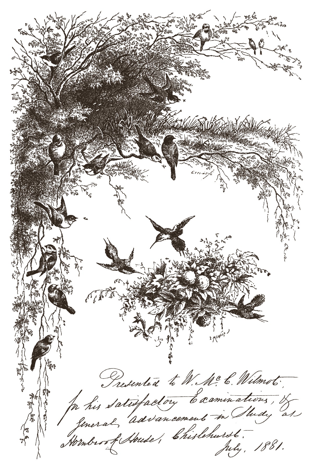 Little Lark IOD Paint Inlay 8x12 Pad