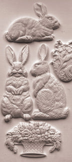 Les Lapins IOD mould 6x10