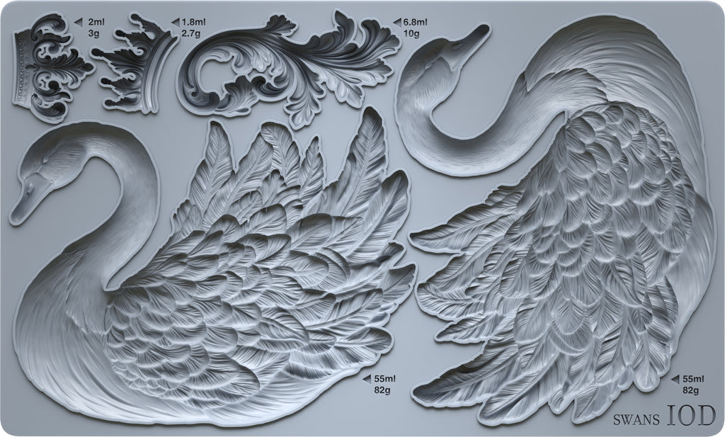 Swans IOD Mould 6x10