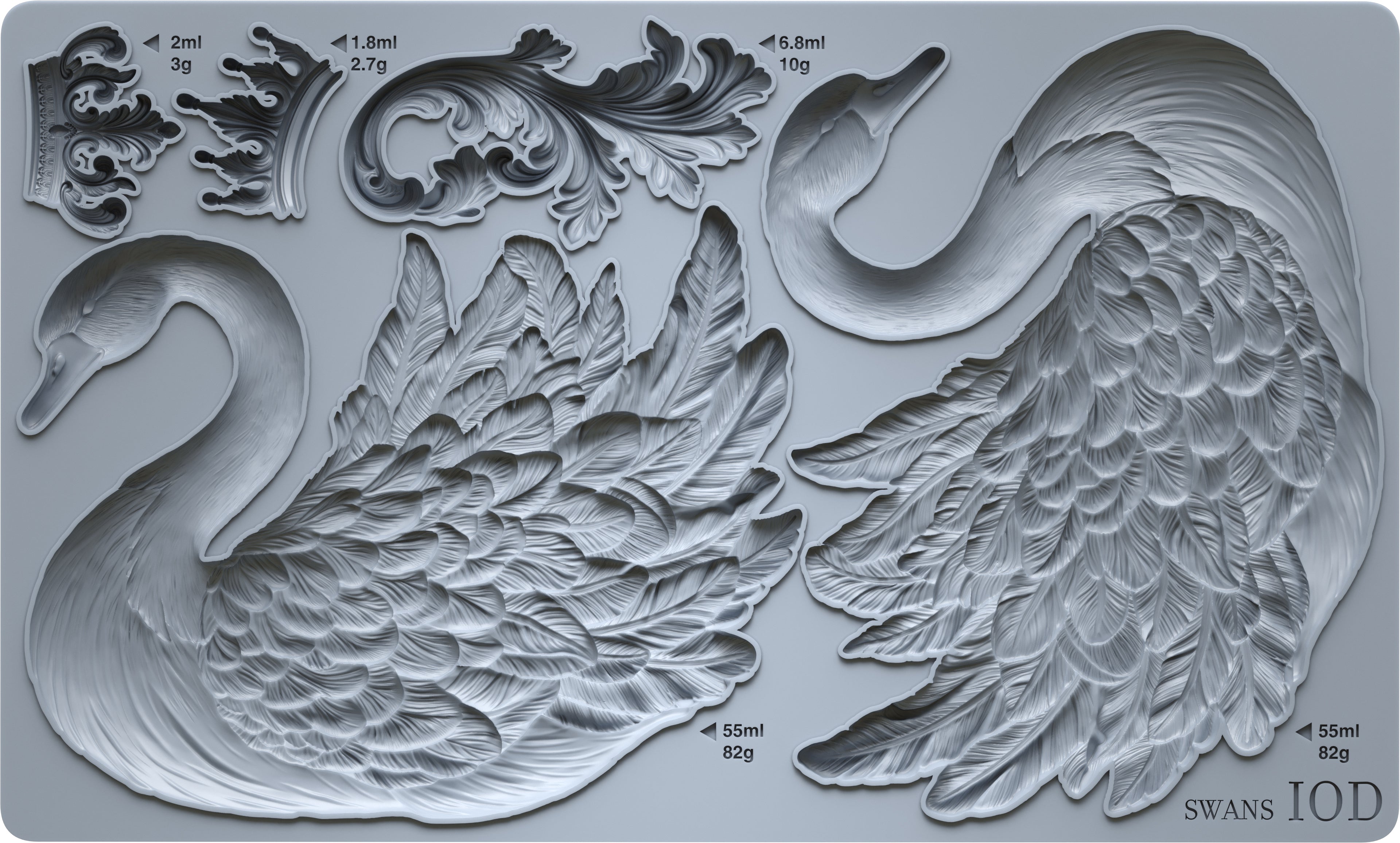 Swans IOD Mould 6x10