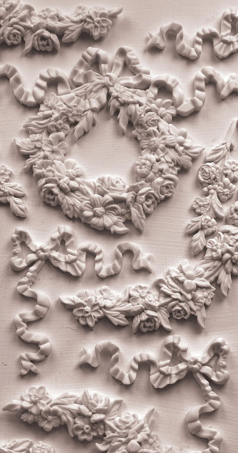 Wreath & Swags IOD mould 6x10