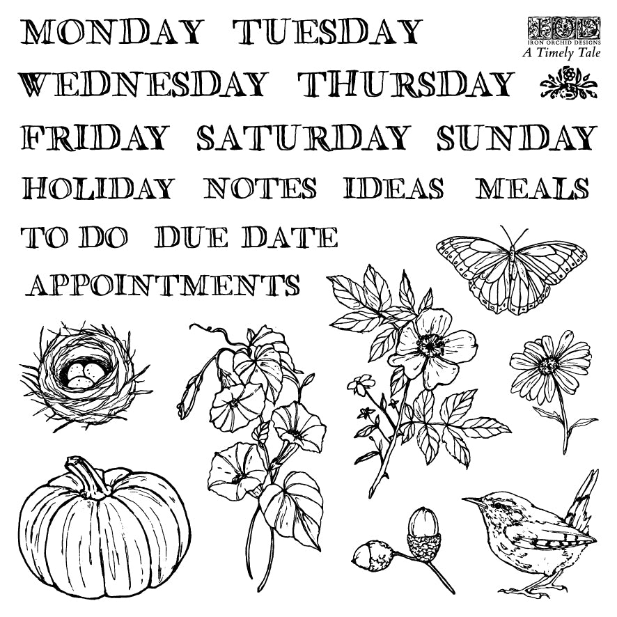 A Timely Tale IOD Boxed Stamp Set 6x6 - 4 sheets