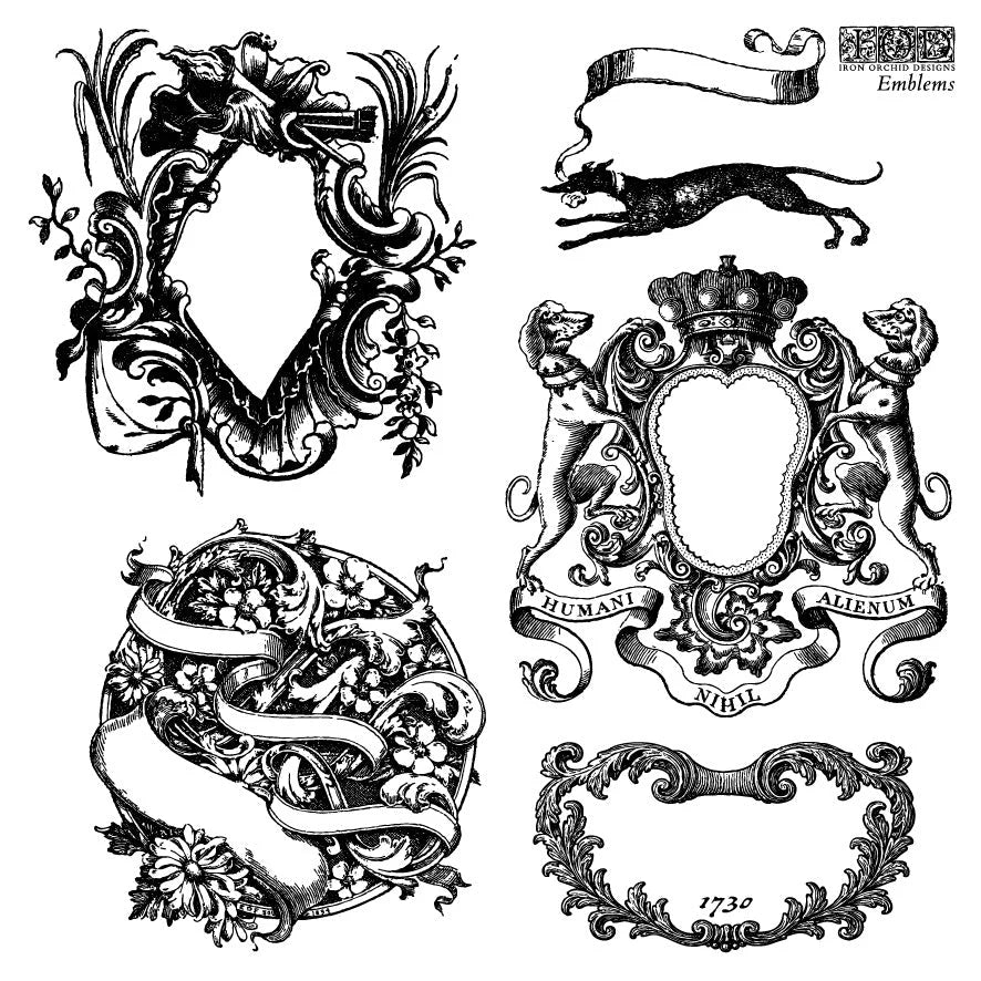 Emblems 6 x 6 IOD Stamp (4 sheets)