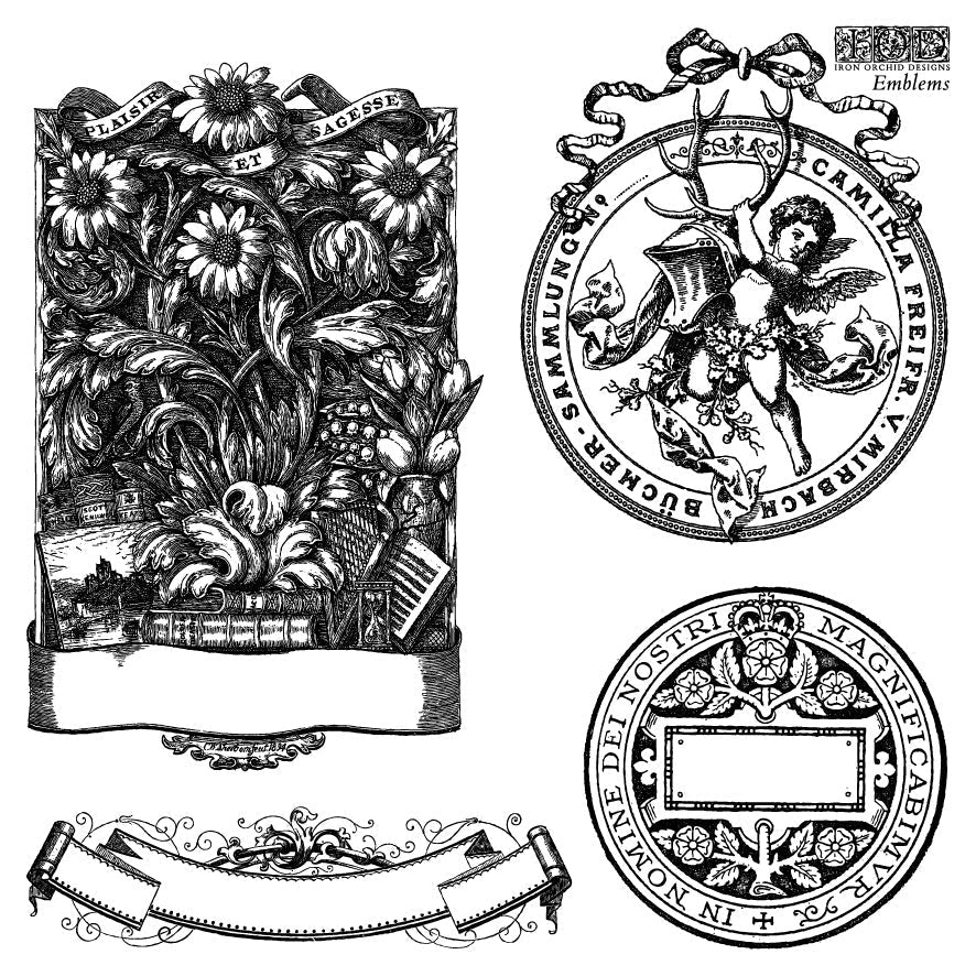 Emblems 6 x 6 IOD Stamp (4 sheets)