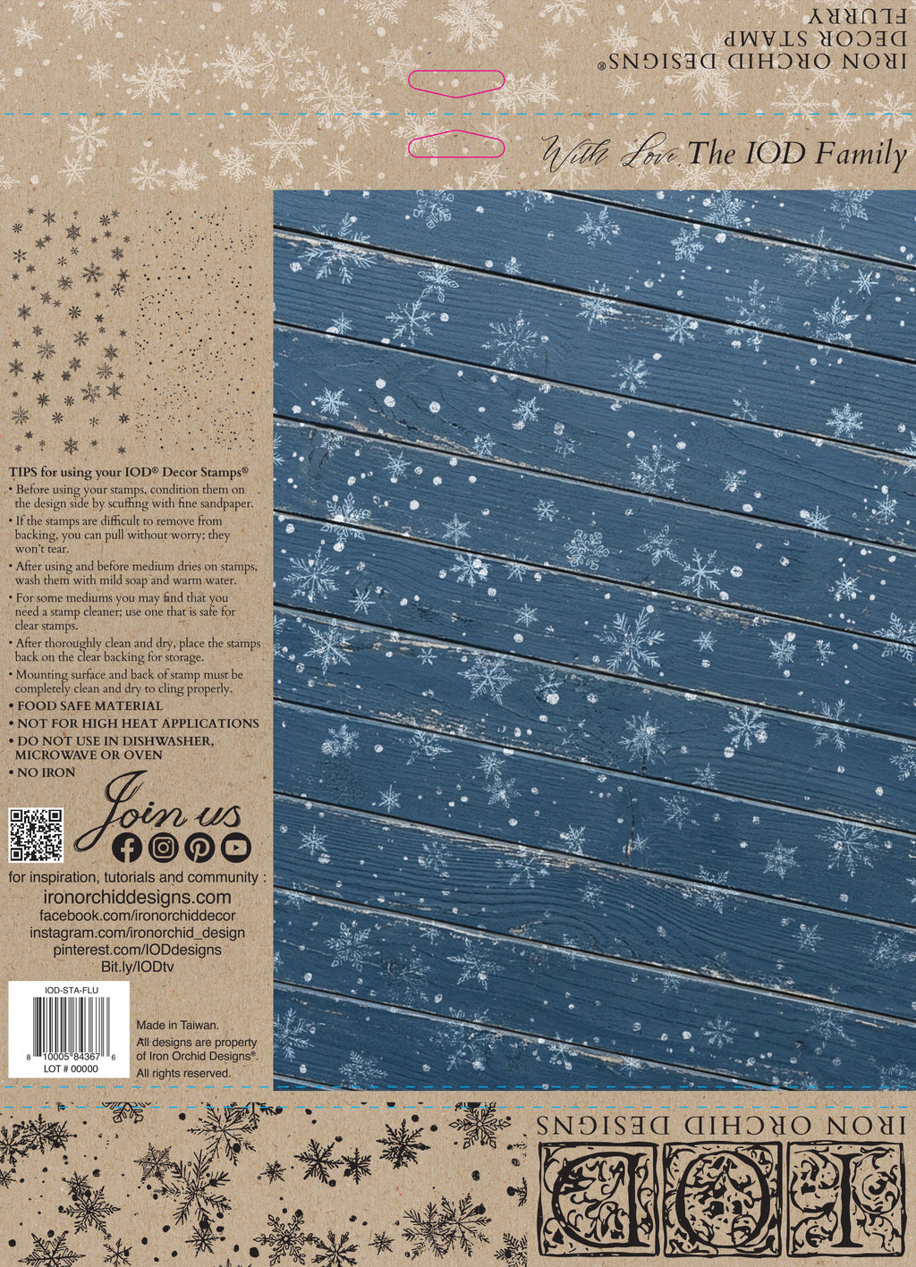 Flurry IOD Decor Stamp 12x12