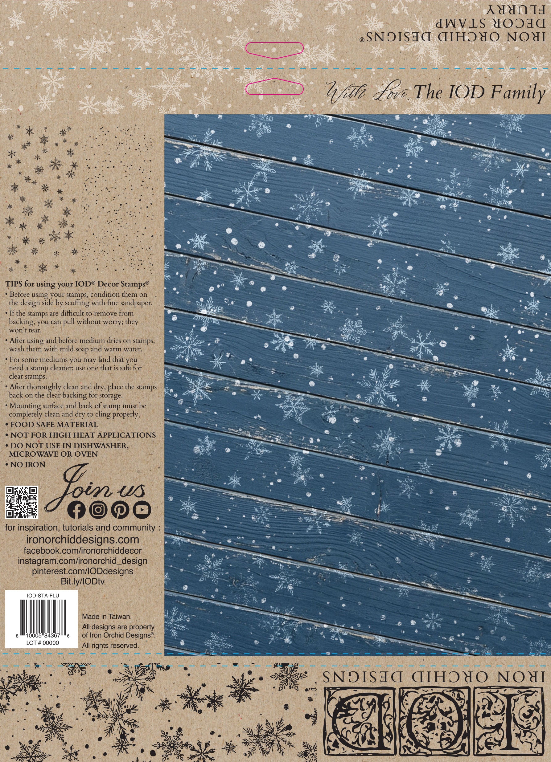 Flurry IOD Decor Stamp 12x12