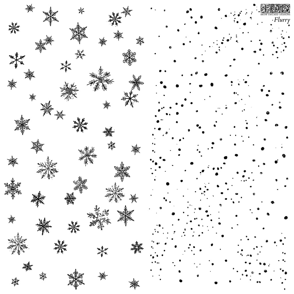 Flurry IOD Decor Stamp 12x12