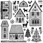 Gingerbread Lane IOD Decor Stamp 12x12