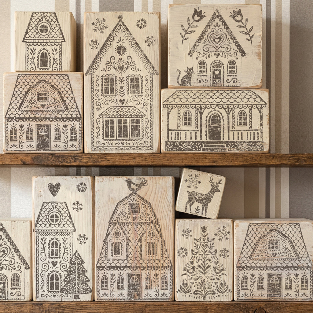 Gingerbread Lane IOD Decor Stamp 12x12