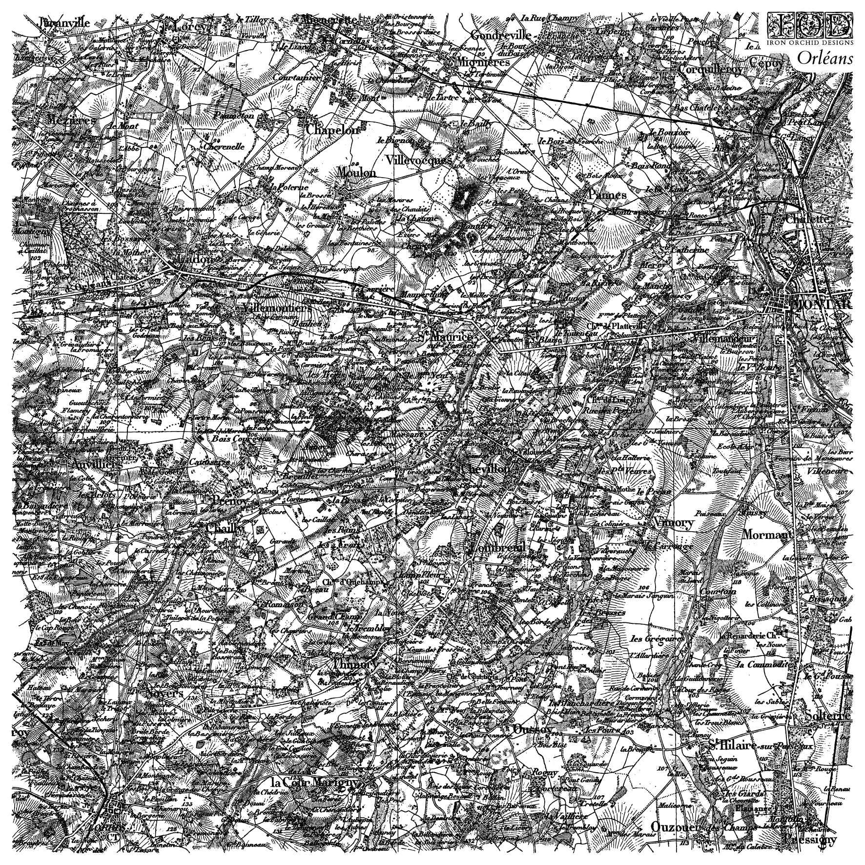 Orléans IOD Stamp 12x12