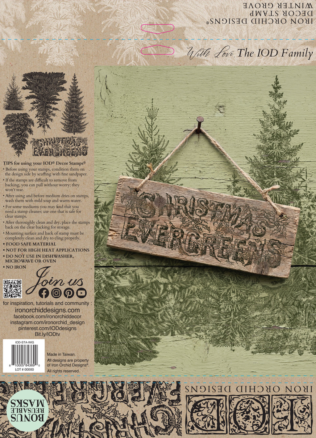 Winter Grove IOD Decor Mould 12x12