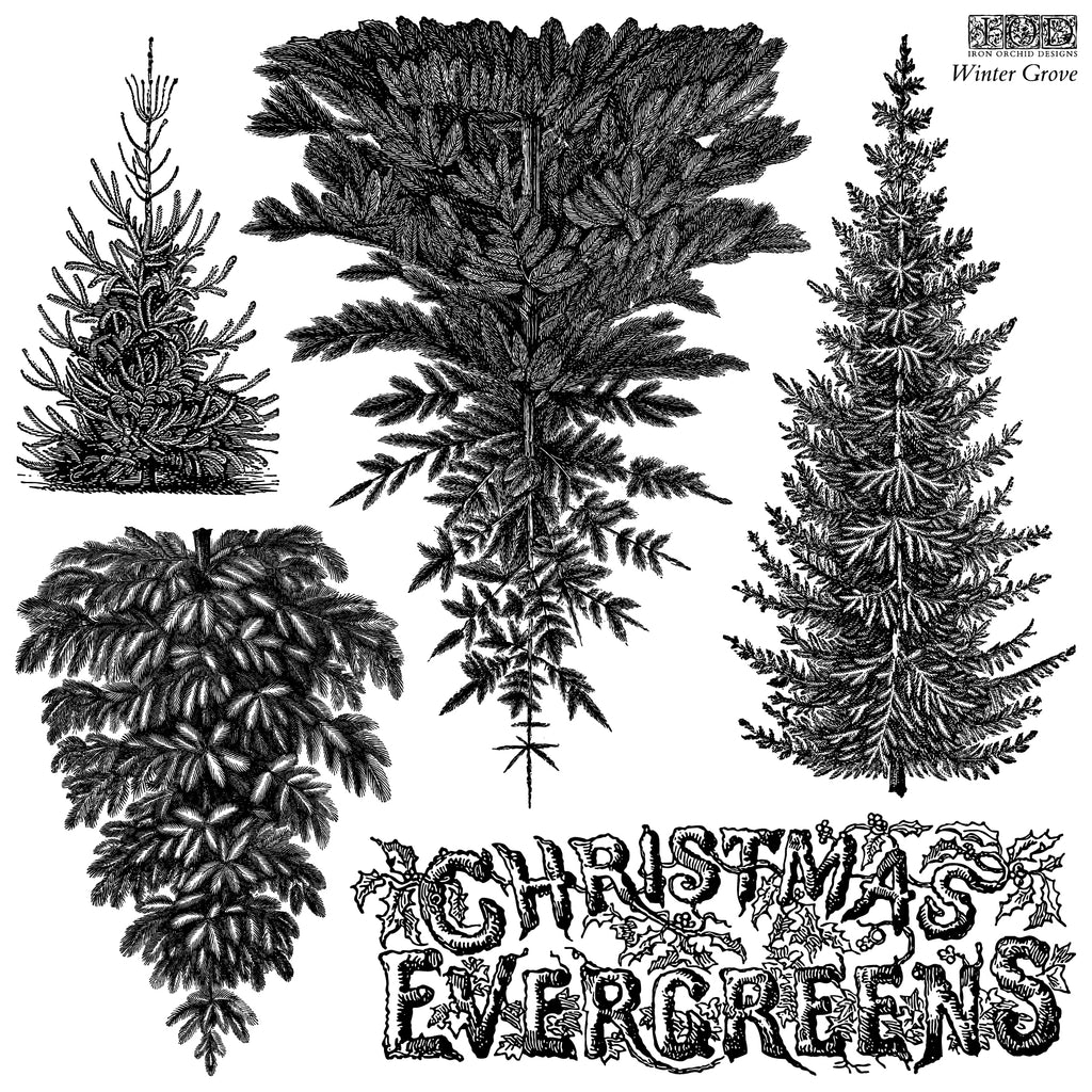 Winter Grove IOD Decor Mould 12x12