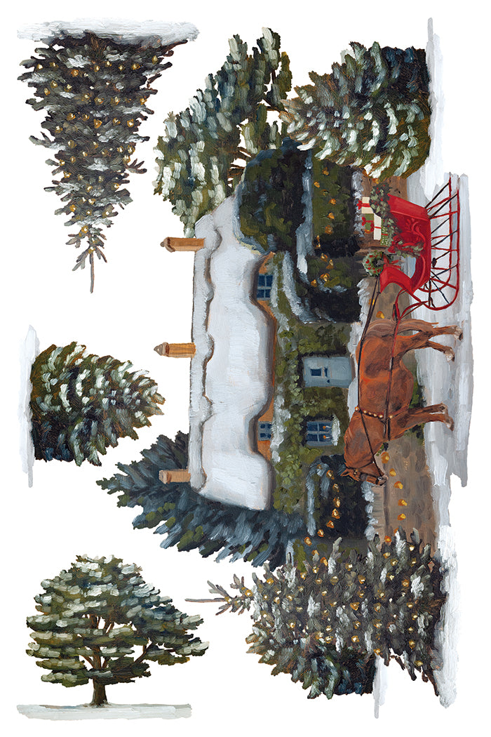 A Cotswold Christmas IOD Transfer Pad 8x12