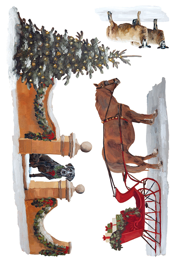 A Cotswold Christmas IOD Transfer Pad 8x12