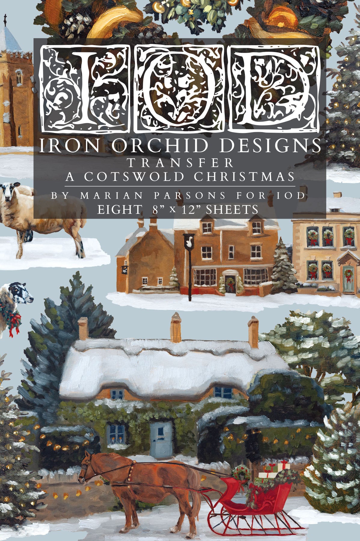 A Cotswold Christmas IOD Transfer Pad 8x12