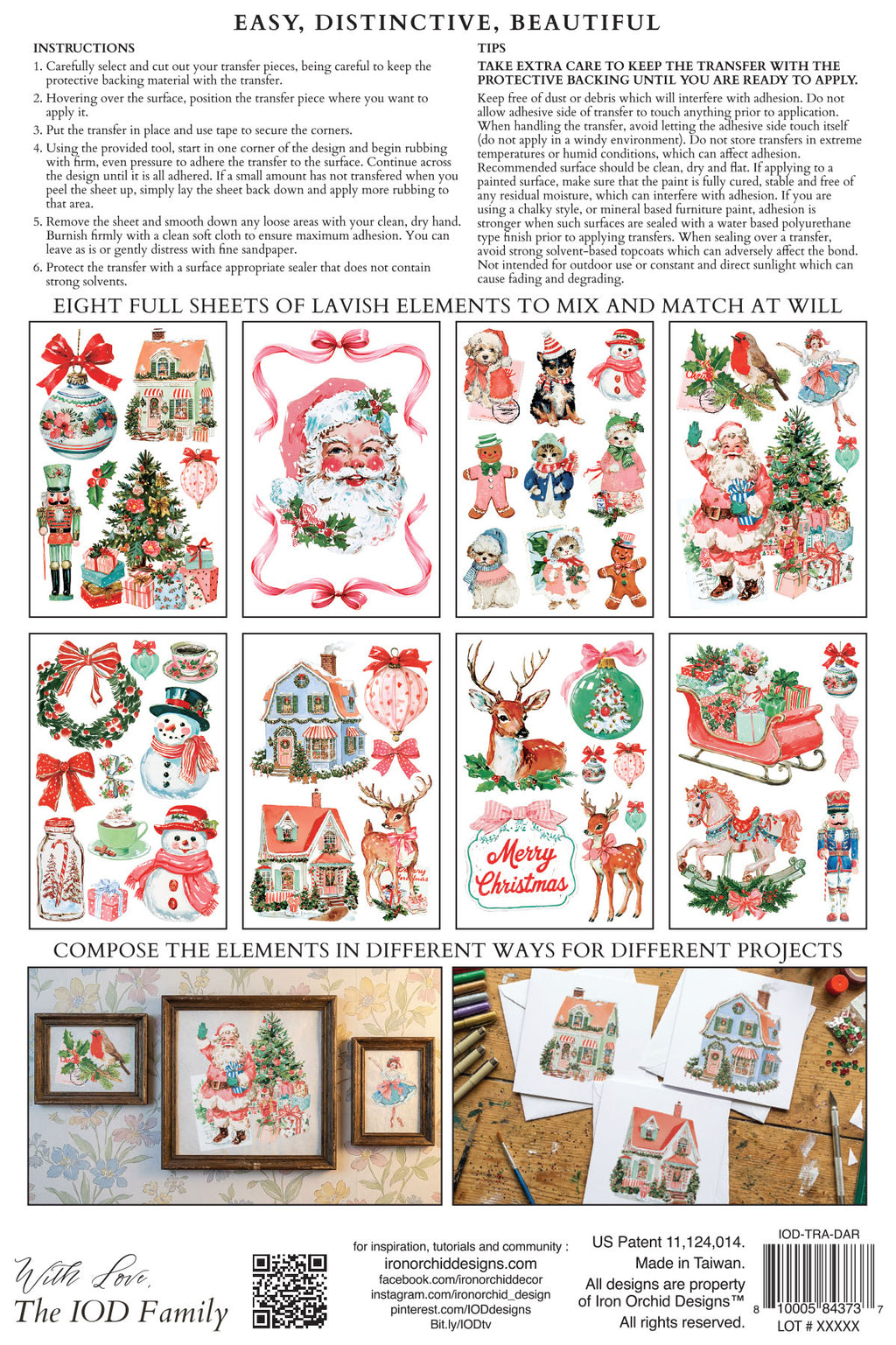 Darling Holiday IOD Transfer Pad 8x12