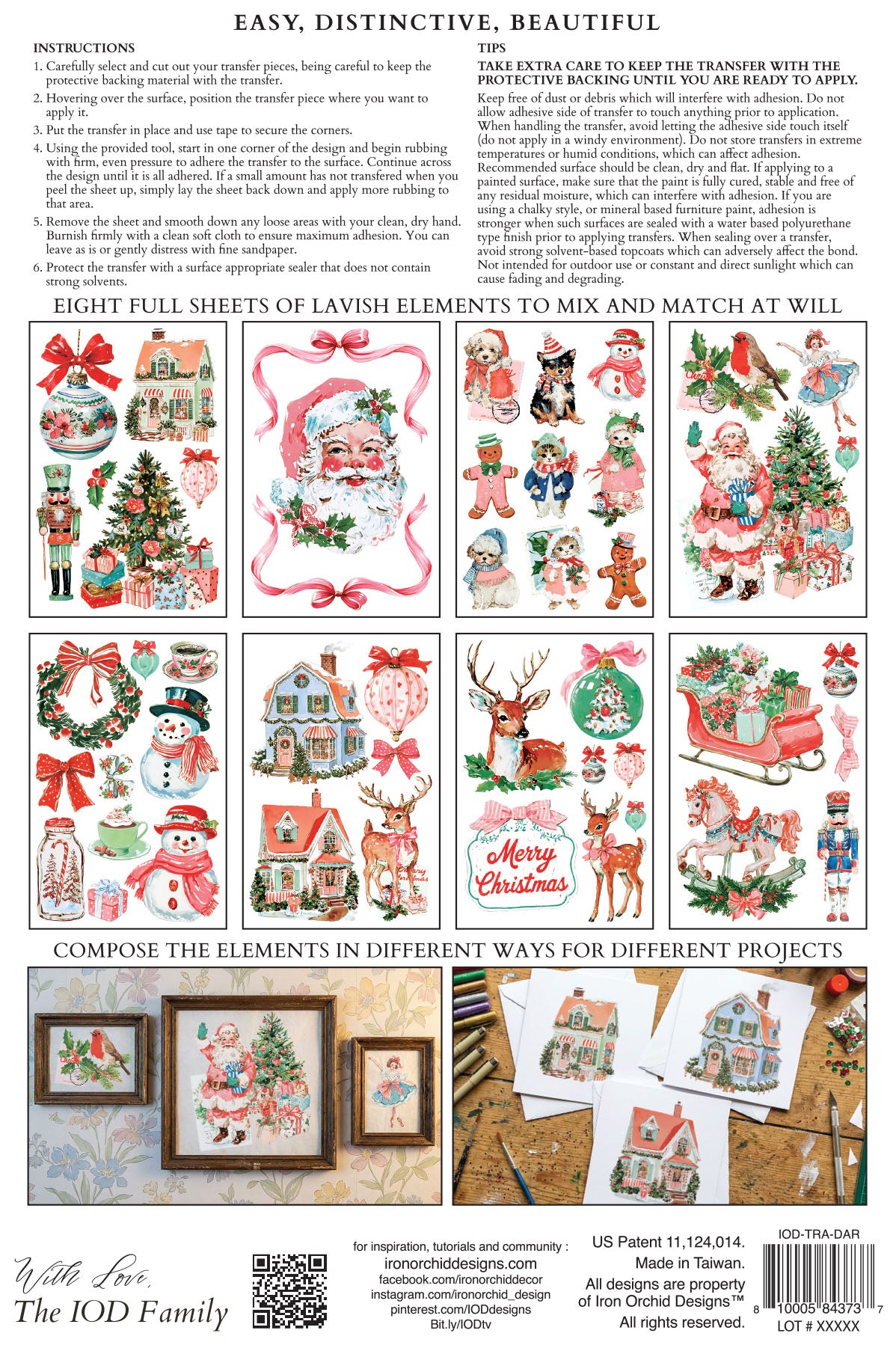 Darling Holiday IOD Transfer Pad 8x12