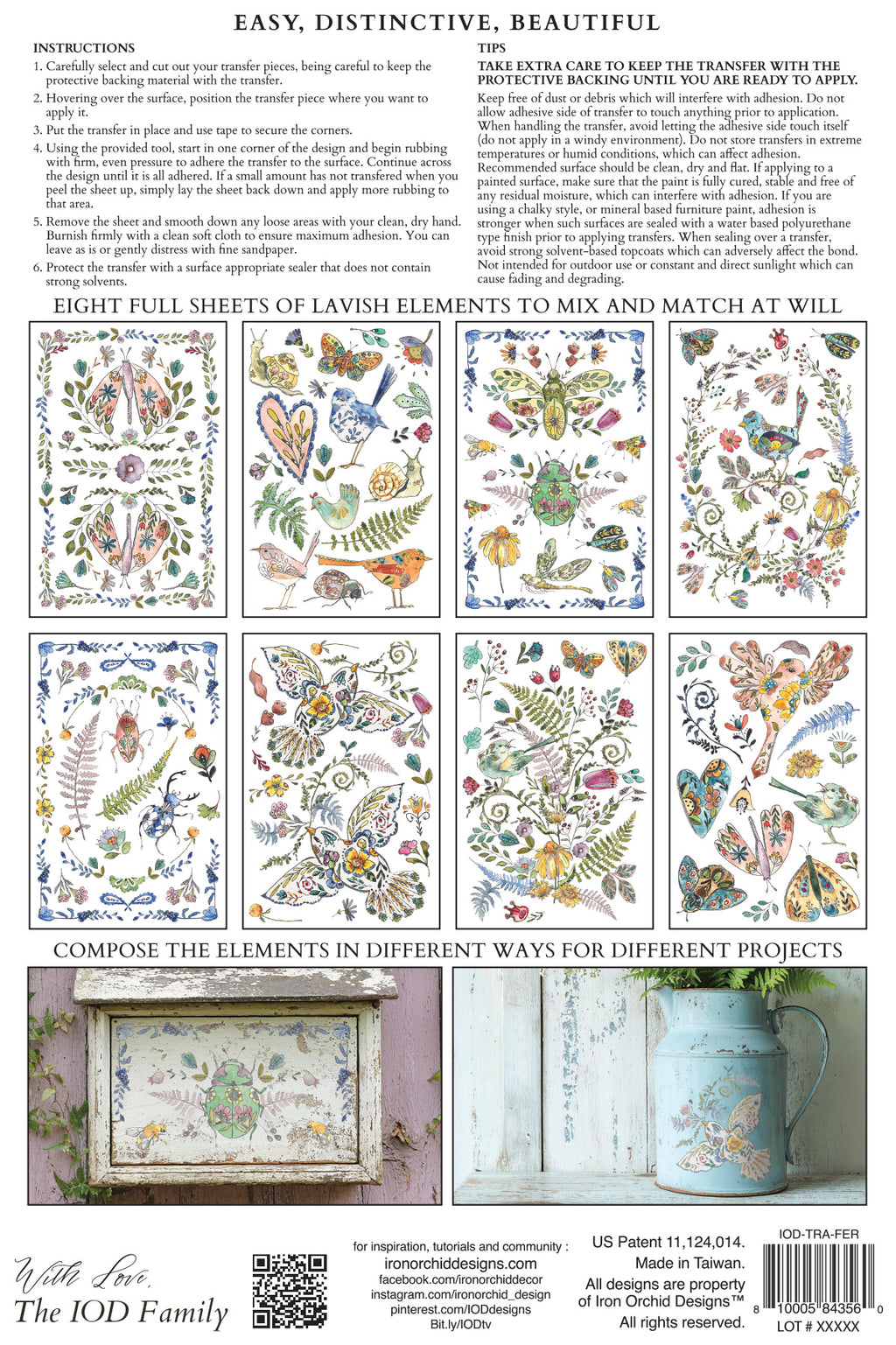 Fern Fables IOD Transfer Pad 8x12