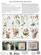 Marché des Fleurs IOD Transfer Pad 12x16