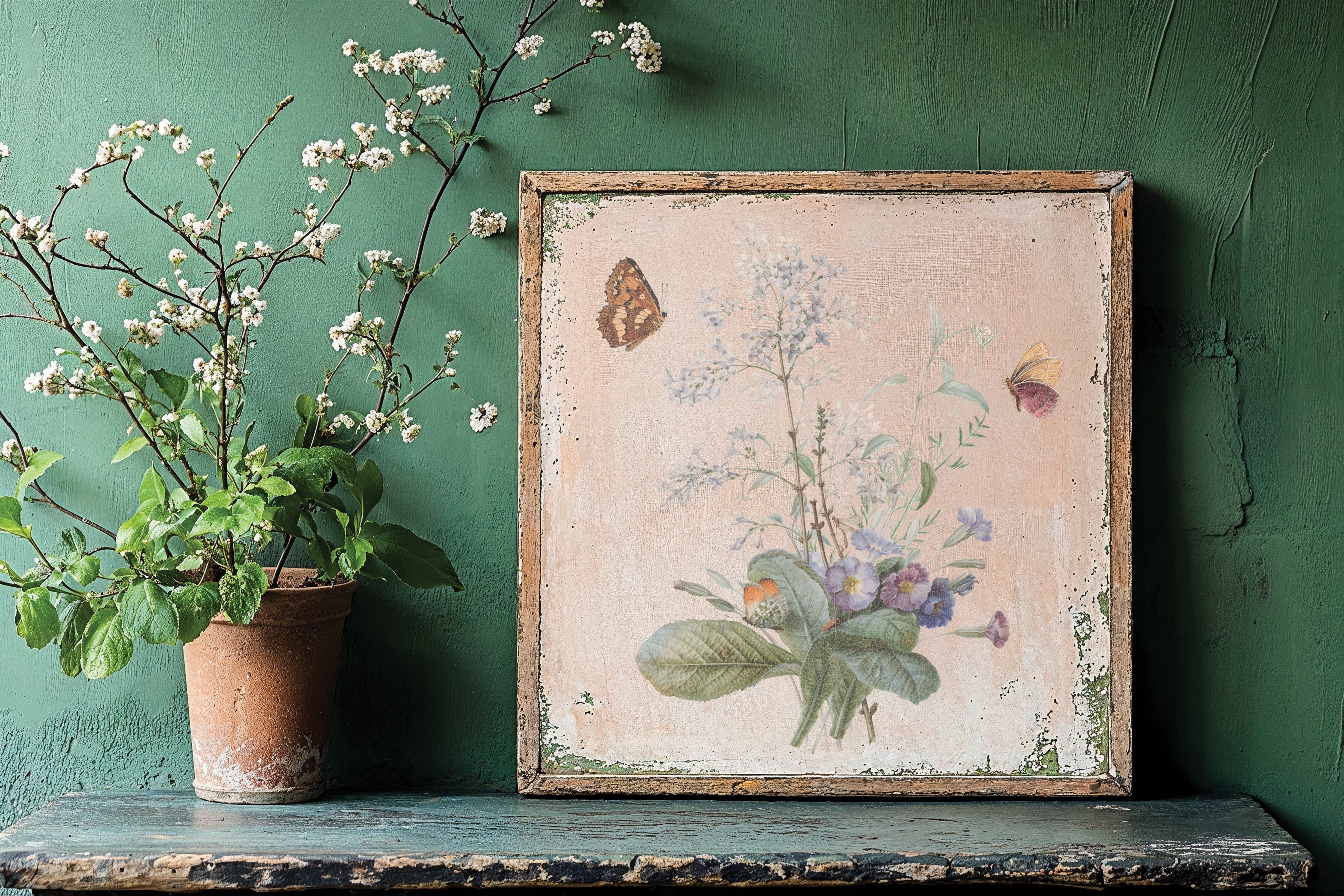 Marché des Fleurs IOD Transfer Pad 12x16