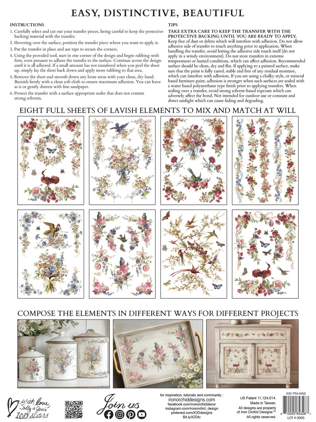 Iron Orchid Designs – Madeleine Transfers