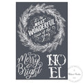 Merry & Bright – 12 x 18 mesh Amy Howard Home stencil