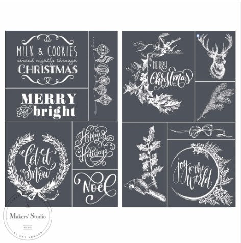 Milk & Cookies – 5.5 x 8.5 Amy Howard Home mesh stencil