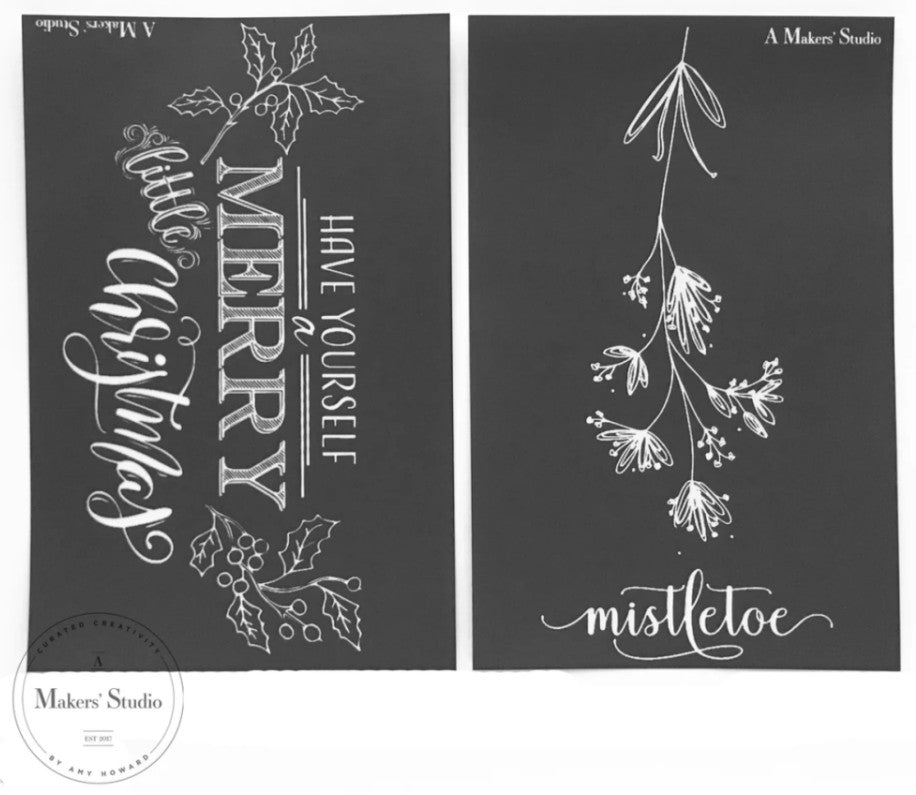 Mistletoe – 5.5 x 8.5 Amy Howard Home mesh stencil