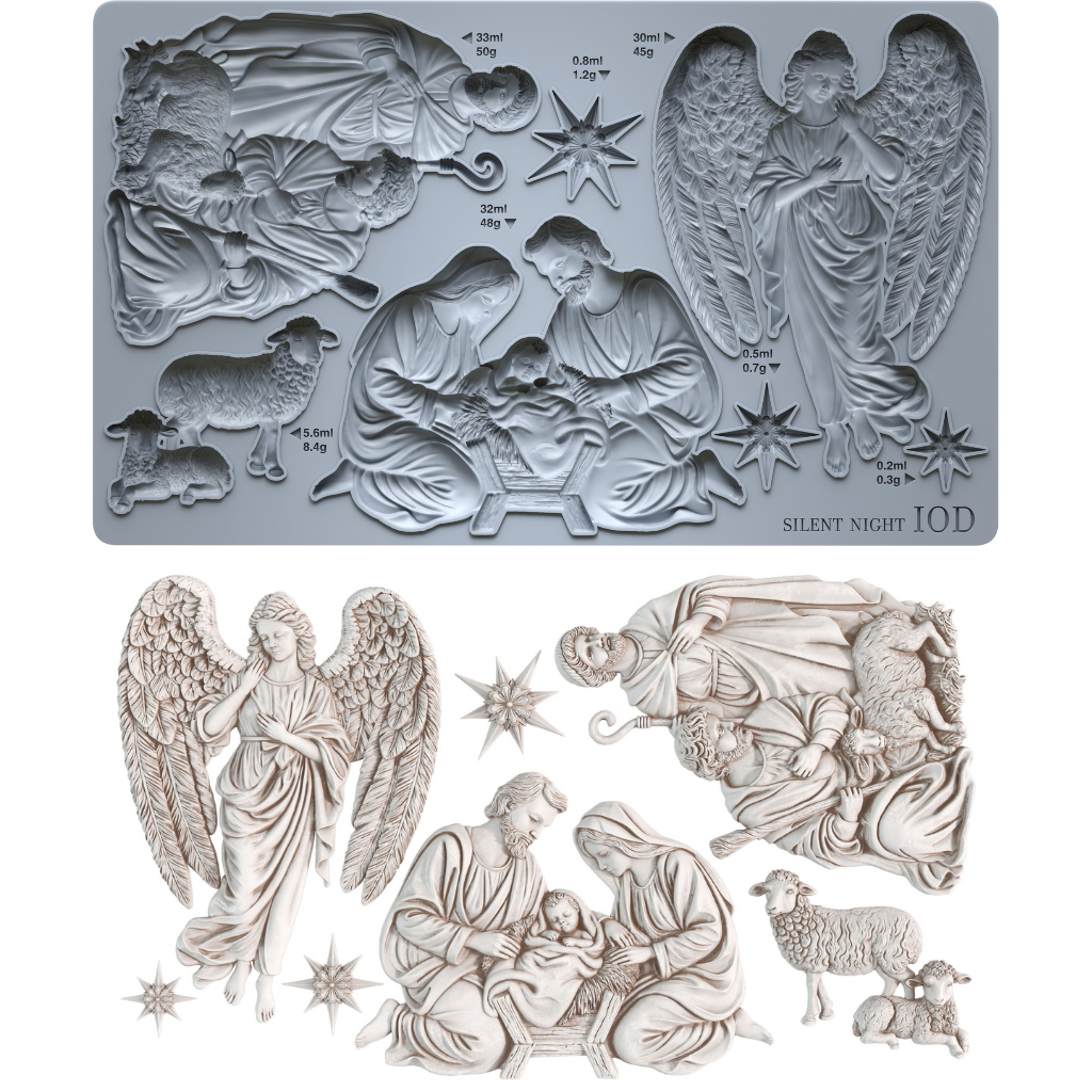 Silent Night IOD Mould 6x10