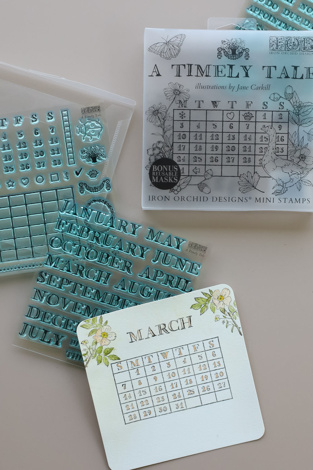 A Timely Tale IOD Boxed Stamp Set 6x6 - 4 sheets