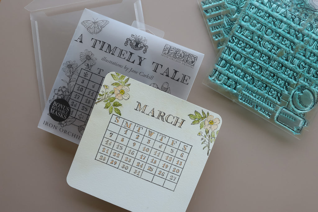 A Timely Tale IOD Boxed Stamp Set 6x6 - 4 sheets