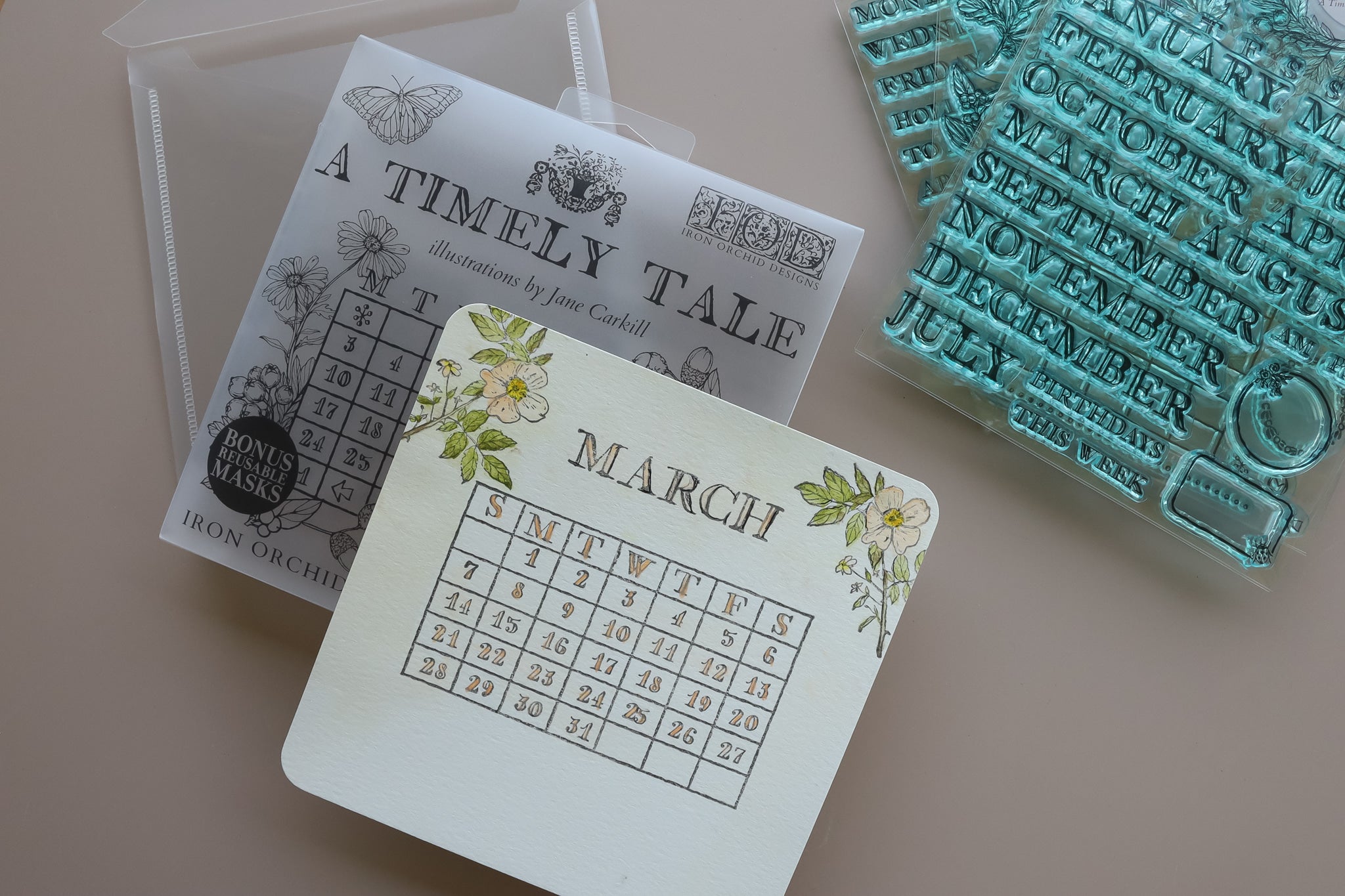 A Timely Tale IOD Boxed Stamp Set 6x6 - 4 sheets