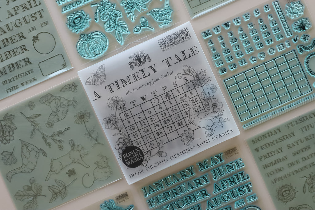 A Timely Tale IOD Boxed Stamp Set 6x6 - 4 sheets