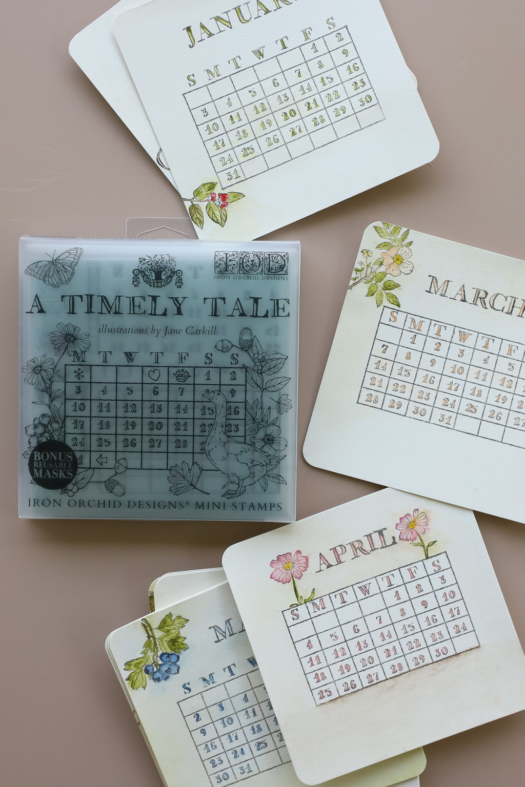 A Timely Tale IOD Boxed Stamp Set 6x6 - 4 sheets