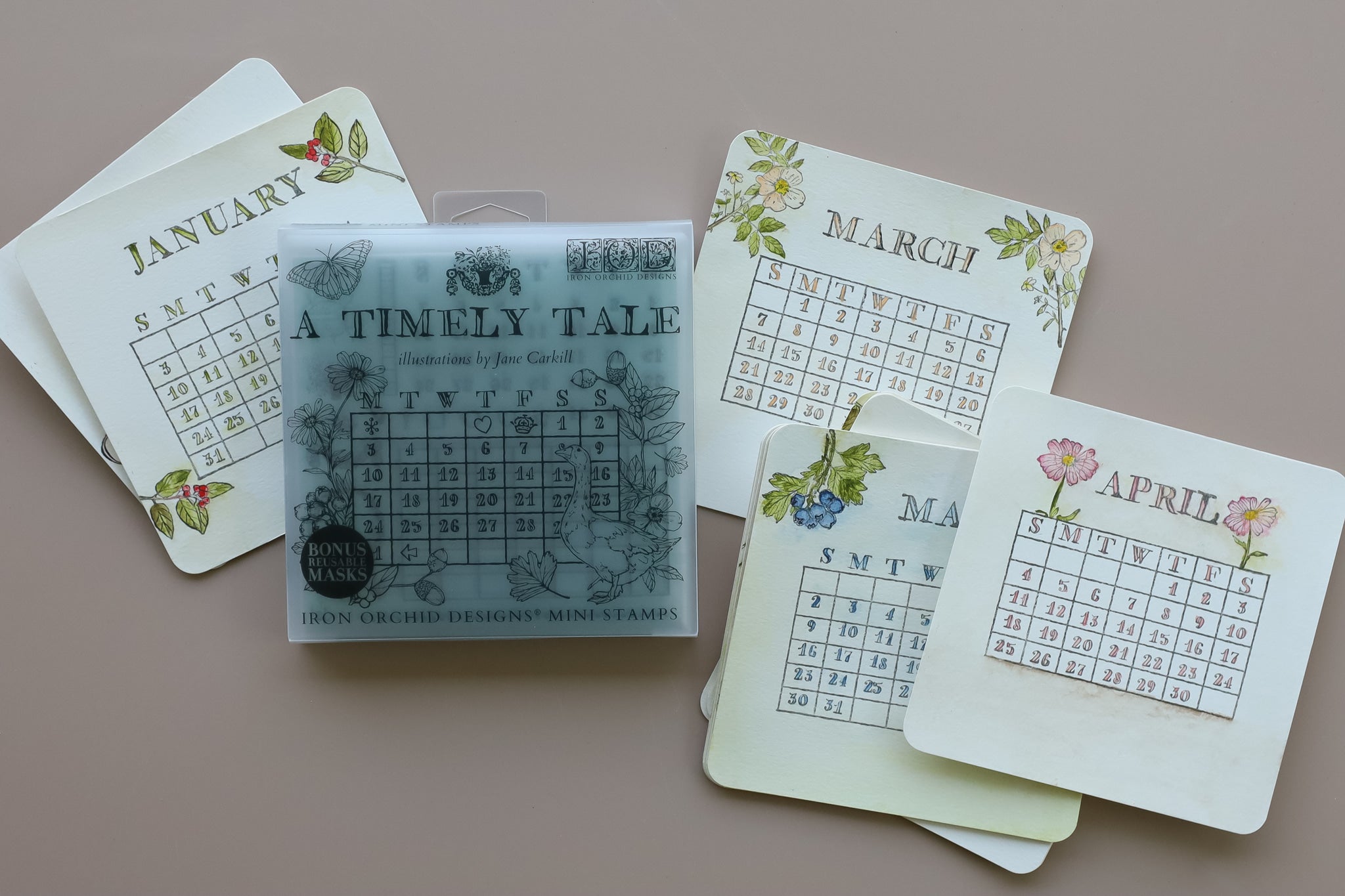A Timely Tale IOD Boxed Stamp Set 6x6 - 4 sheets