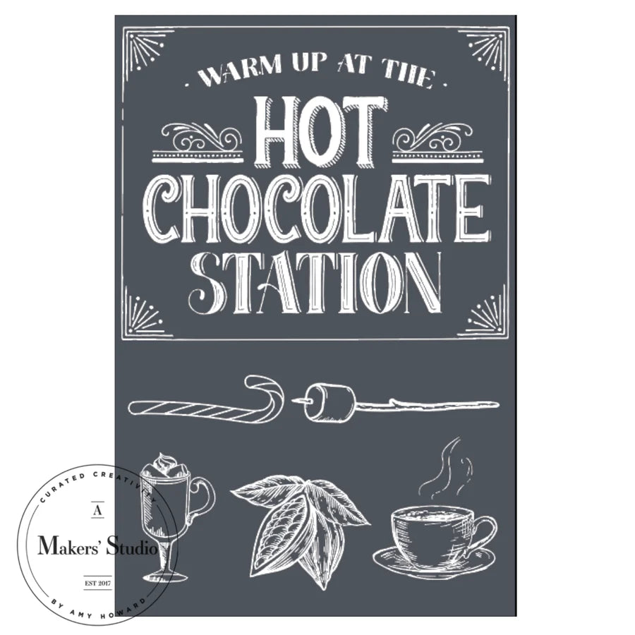 Warm Up – 12 x 18 Amy Howard mesh stencil