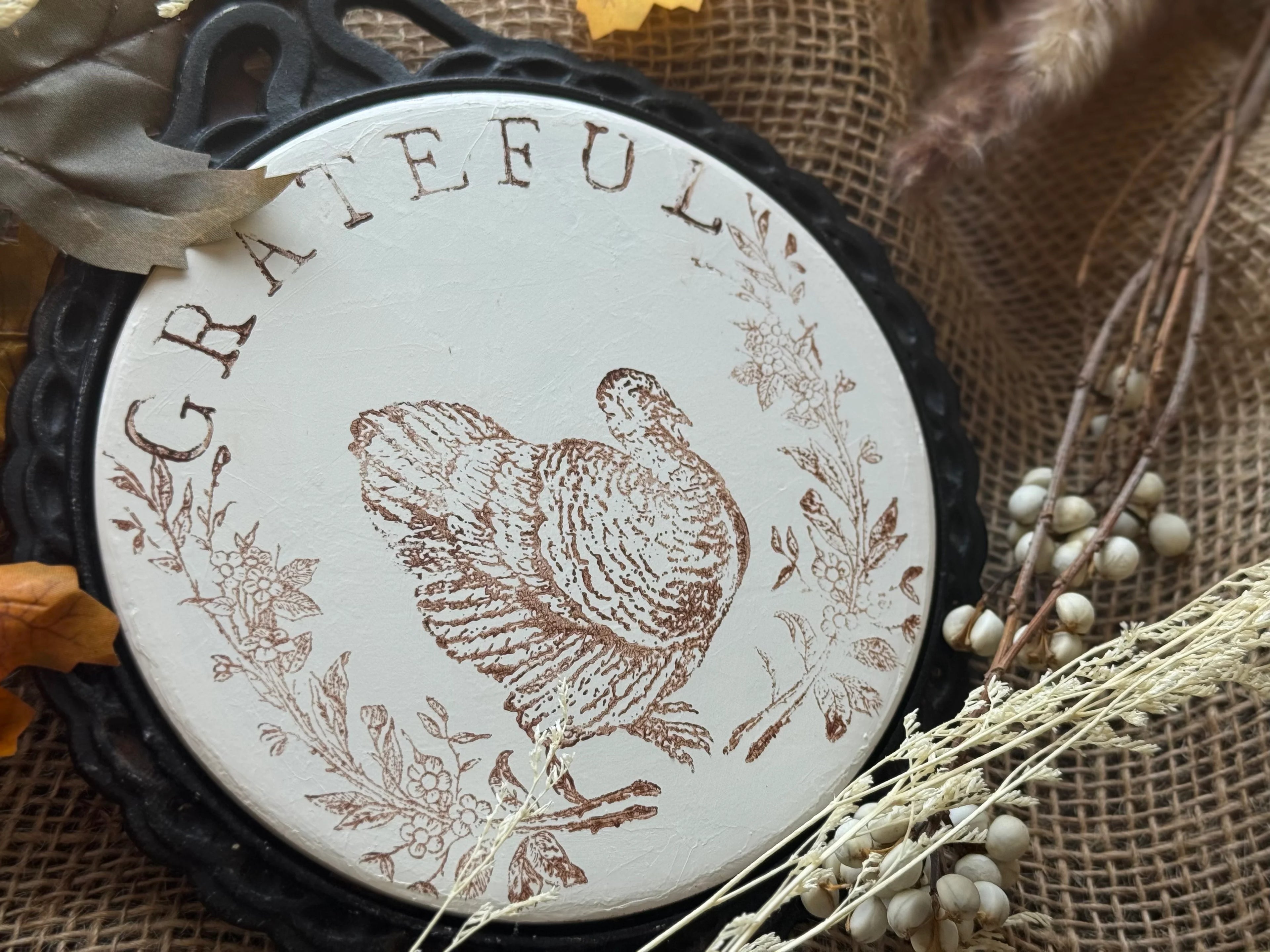Autumn Blessings IOD Stamp 12x12