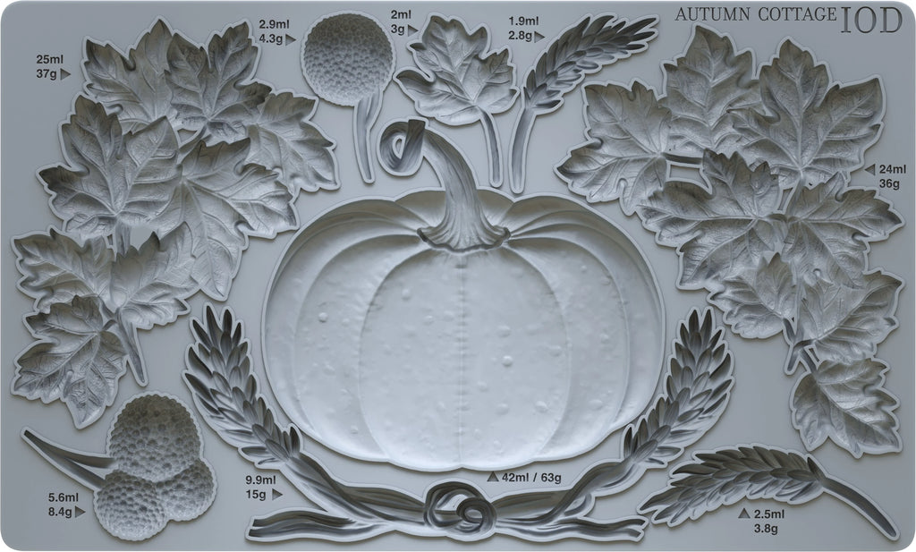 Autumn Cottage IOD mould 6x10