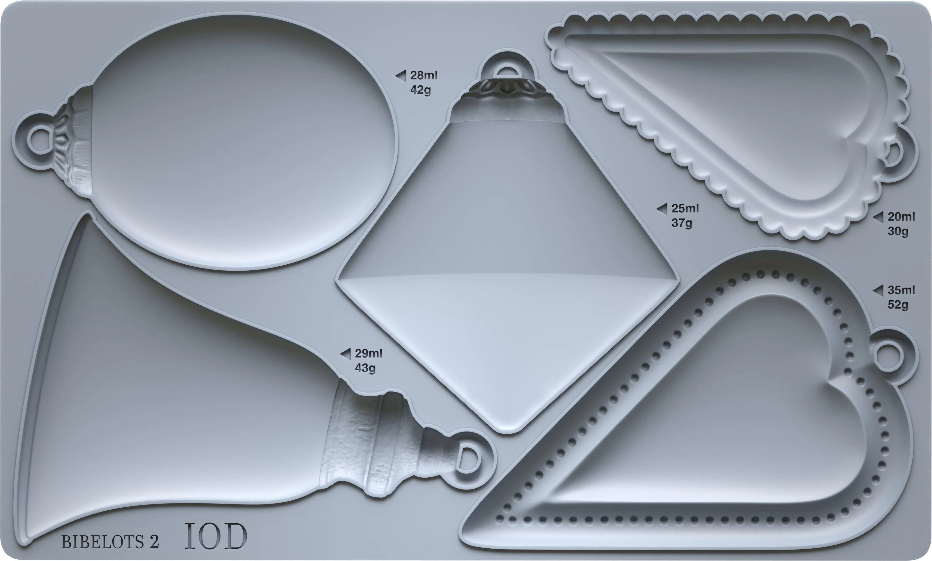 Bibelots 2 IOD mould 6x10