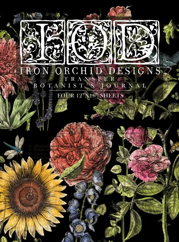 Botanist's Journal IOD transfer 12"x16" pad