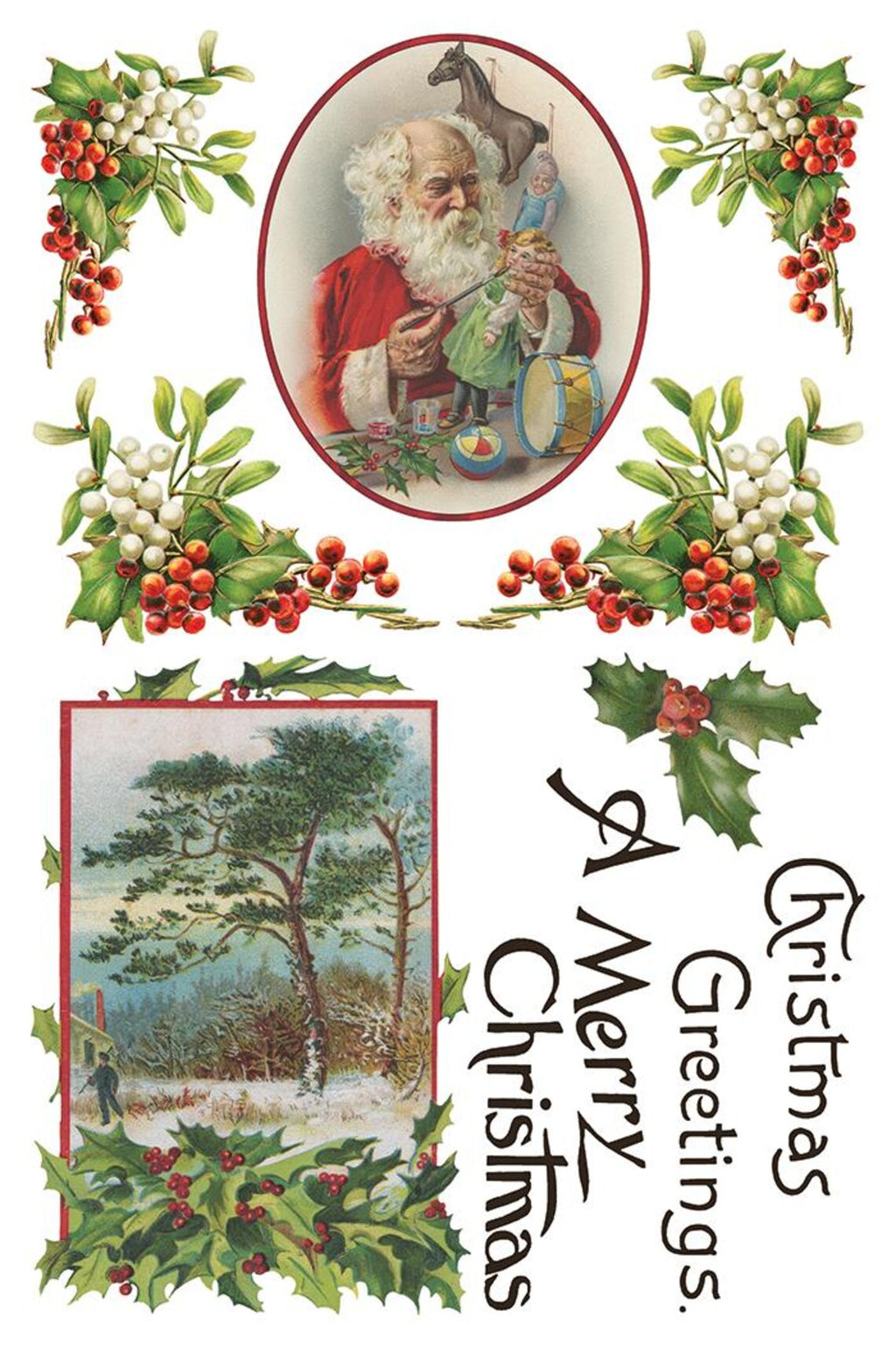 Christmas Joy IOD Transfer Pad 8x12